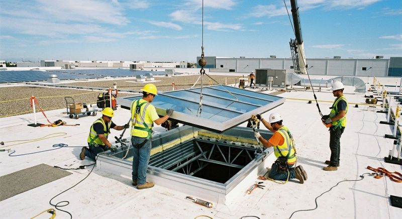 Commercial Skylight Renovation in Gig Harbor, WA