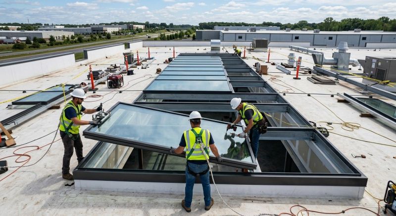 Commercial Skylight Renovation in Napa, CA