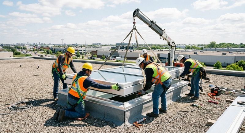 Commercial Skylight Renovation in Santa Rosa, CA