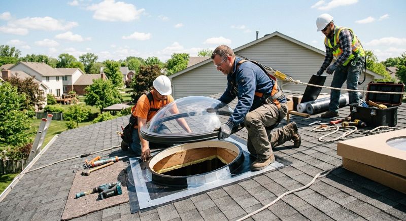Dome Skylight Installation in Gig Harbor, WA